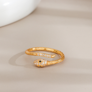 Sterling silver snake ring