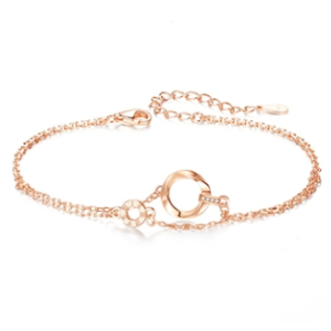 Sterling silver 2024 new bracelet earring combination set three piece jewelry set